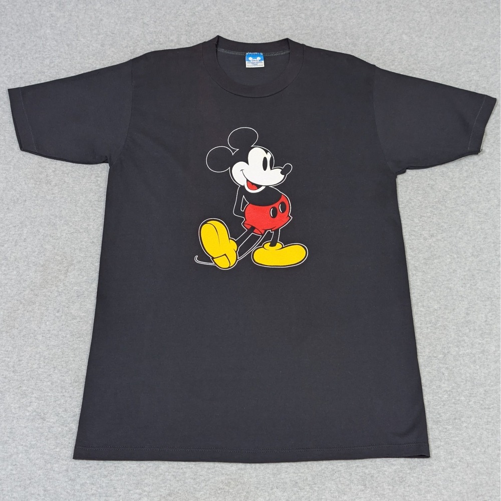 Vintage 80s Disney Mickey Mouse T-Shirt Size Large Single Stitch USA Made